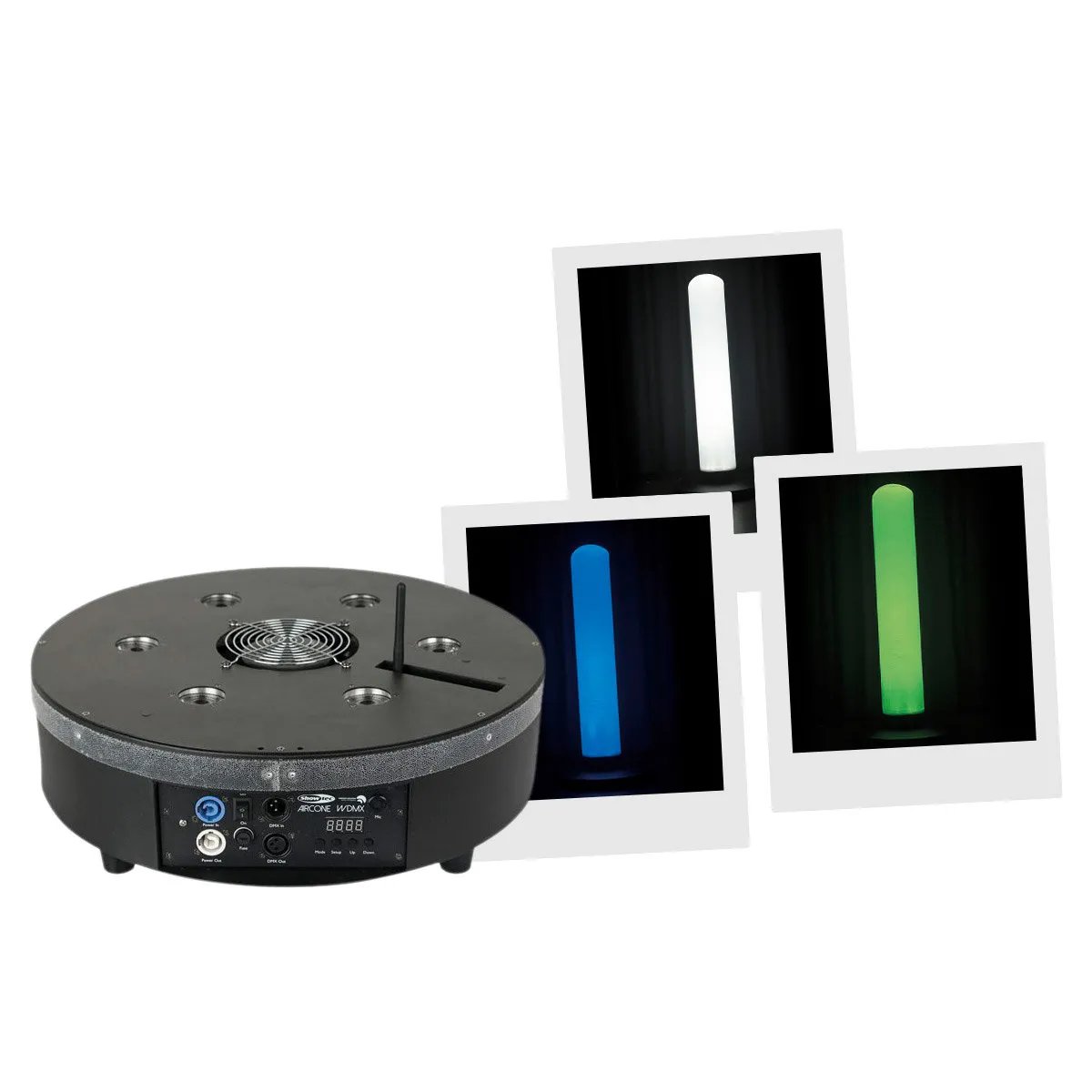 Showtec Aircone Q6 WDMX - LED Lighting Effect - 6x8W RGBWAUV LEDs - 100-240V