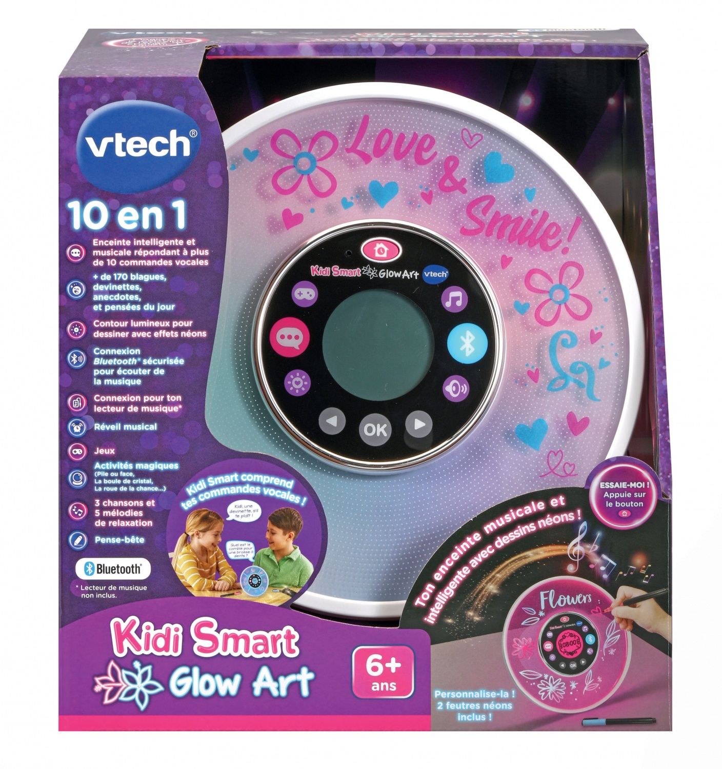 VTech Kidi Smart Glow Art Speaker - Wireless Bluetooth Mobile Use