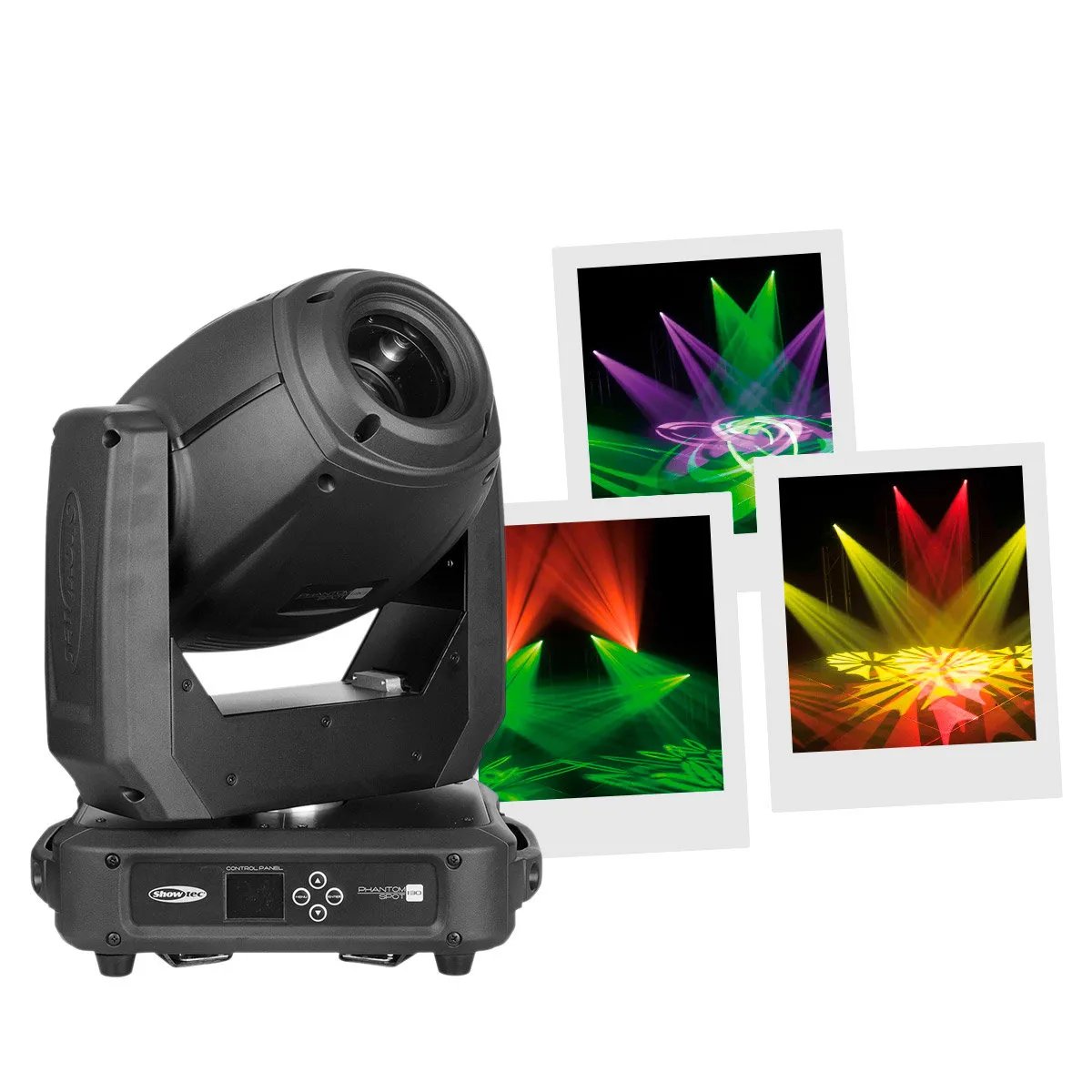 Showtec Phantom 130 Spot LED Lyre Light - 130W - 12° Beam Angle - 5200 Lux at 5m