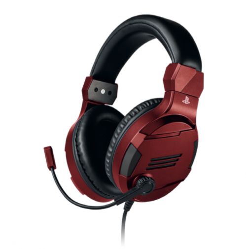 Casque filaire Bigben sous licence officielle PS4 - Écouteurs circum-auriculaires avec pilotes de 40 mm, microphone réglable et coussinets confortables pour Sony PlayStation 4, 4 Pro et Slim