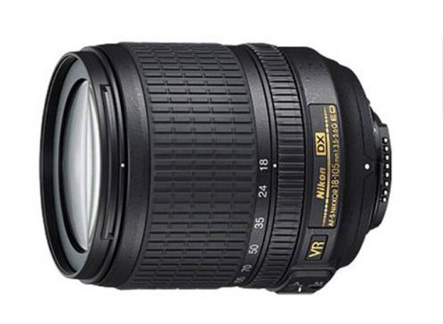 Nikon AF-S DX NIKKOR 18-105mm f/3.5-5.6G ED VR Lens Black