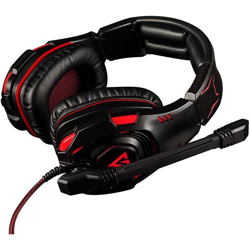 Casque micro Modecom Volcano Ghost Noir/Rouge