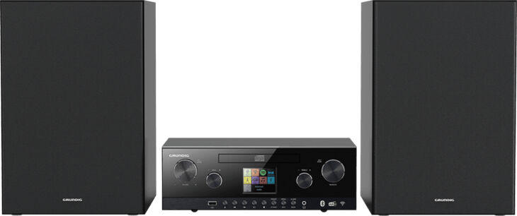 Grundig 5000 BT Home Micro Audio System, 100W, Black
