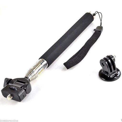 Pole télescopique extensible + support avec vis pour caméra sport GoPro Hero 2/3/4