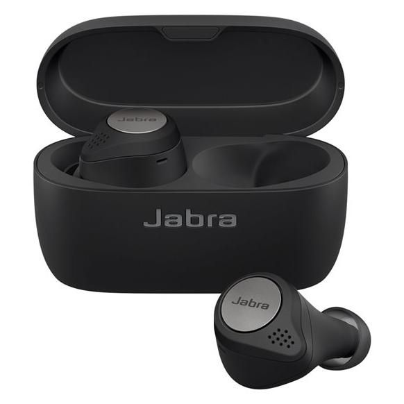 Jabra Elite Active 75t - Bluetooth In-Ear Headphones with Active Noise Cancellation - Black Titan