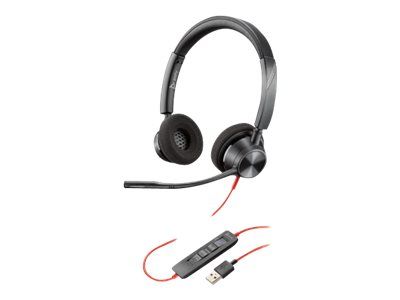 Poly Blackwire 3320 - Over-Ear Headset - Wired - USB