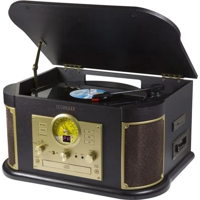 Technaxx Vinyl/Cassette/CD Digitalizer with USB or SD Card Slot (Up to 32GB)