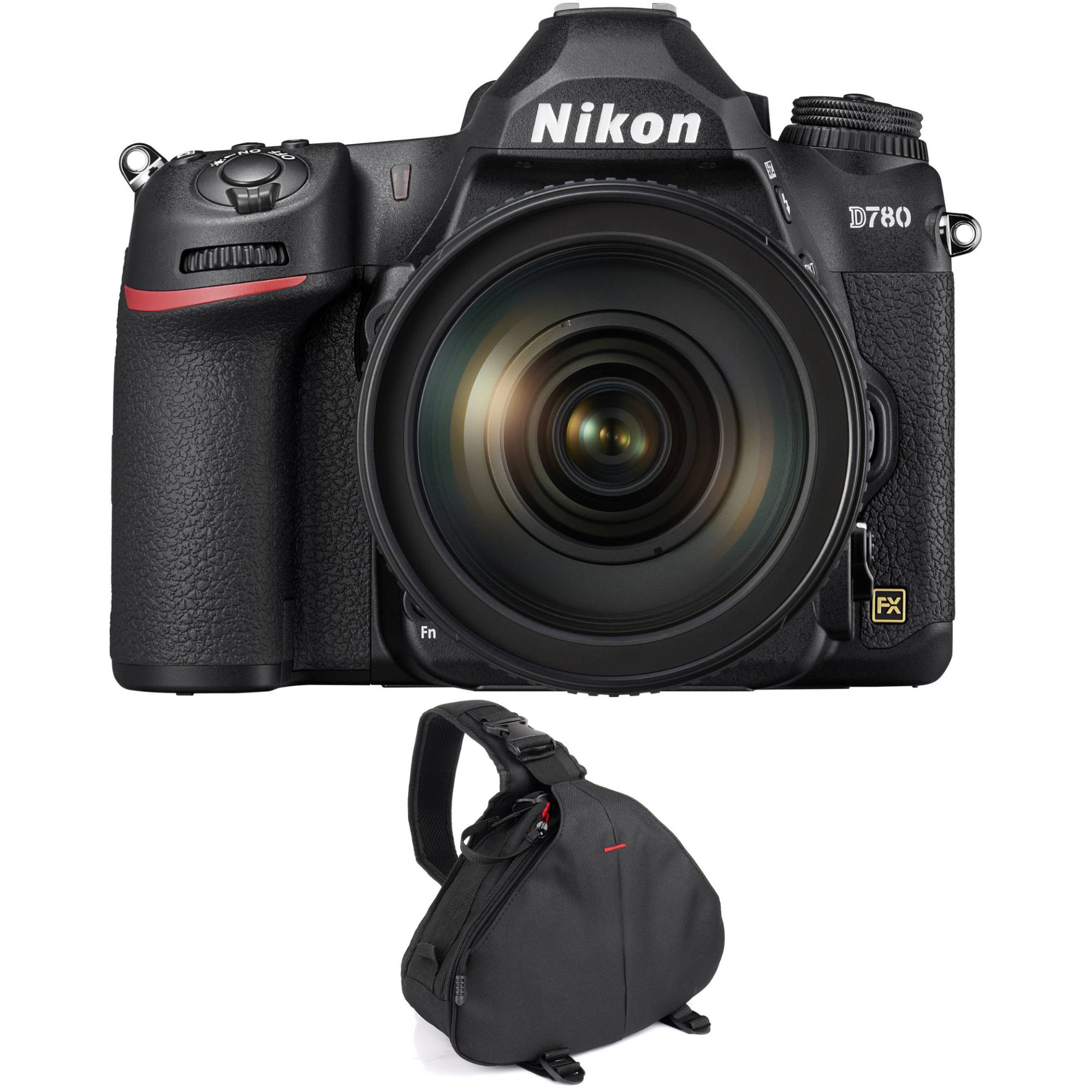 Nikon D780 Full-Frame DSLR Camera with 24-120mm f/4G ED VR Lens + 2-Year Warranty Bag