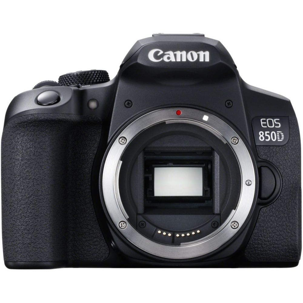 Canon EOS 850D - Digital Camera - DSLR - 24.1 MP - APS-C - 4K/30fps - Body Only - Wi-Fi, Bluetooth - Black