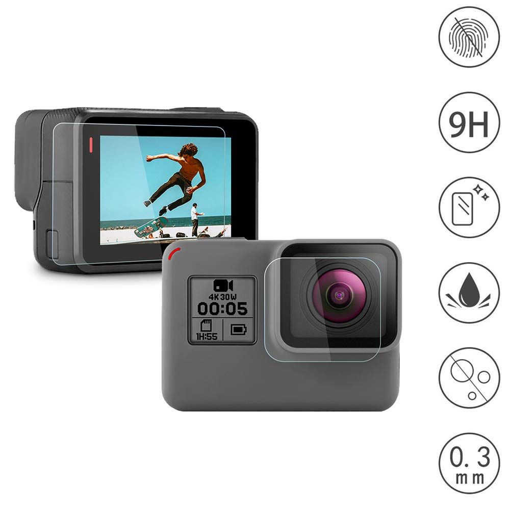 cBox GoPro HERO8 Black Glass Protector Kit (Screen, Lens, LCD)