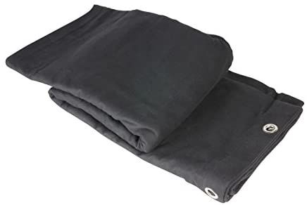 Divers Pendrillon 0152 - Black 3x3m Molleton with Steel Eyelets