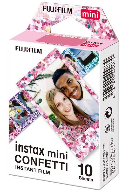 Papel foto instantáneo Fujifilm Instax mini Confeti - Paquete de 10