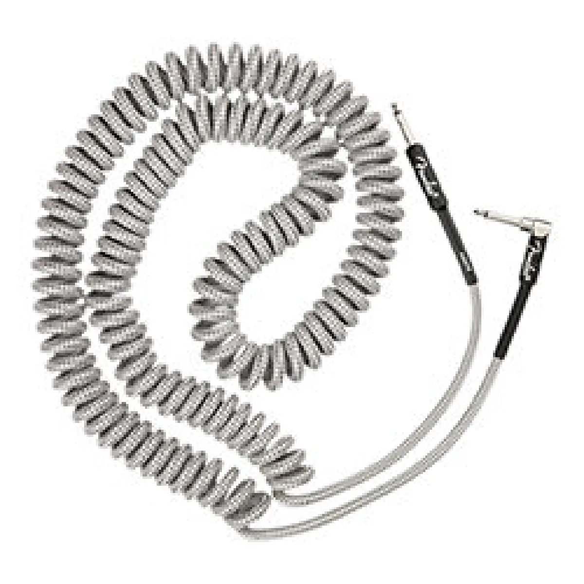 Fender Professional Coil Cable 9M - Spiral Fender Cable - 9m Length - White Tweed