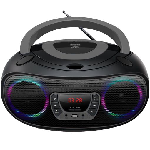 Lecteur CD portable Denver TCL-212BT Noir/Gris