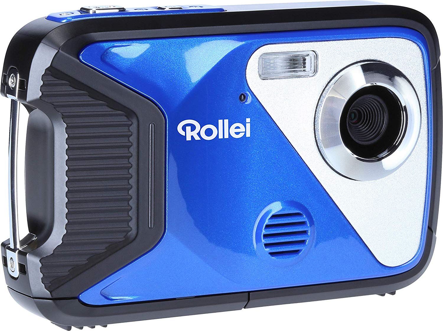 Rollei Sportsline 60 Plus Waterproof Digital Camera with 21MP Camcorder, Blue