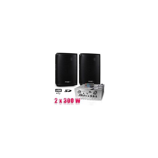 Ltc Karaoke Amplifier Pack ATM 2000 with 2 Speakers and Microphones