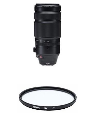 Fujifilm XF 100-400mm F4.5-5.6 R LM OIS WR Lens with HOYA UX UV 77mm Filter