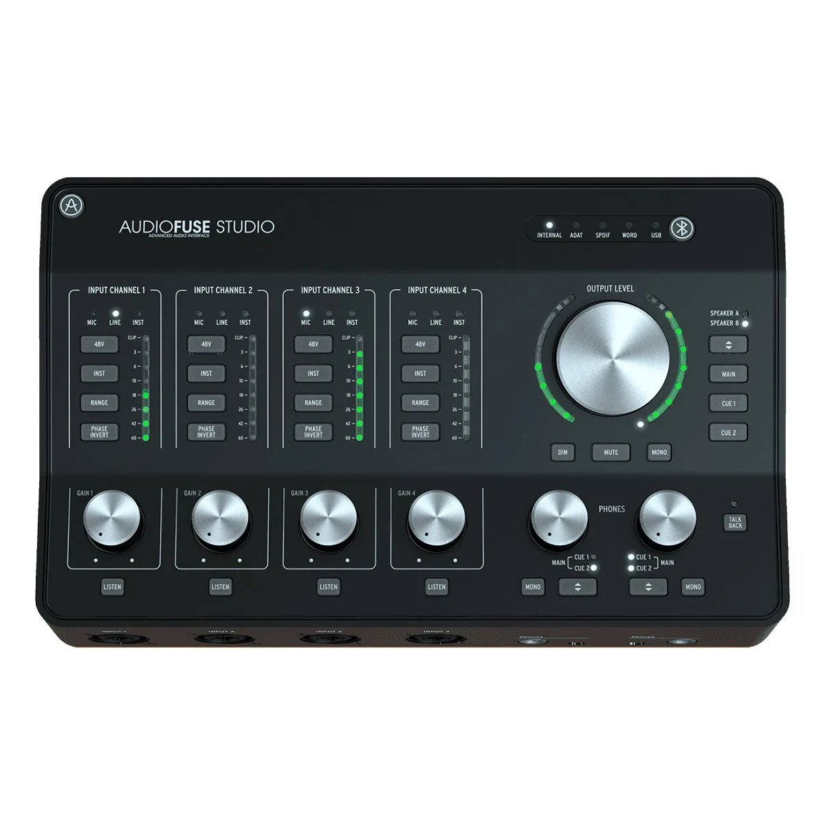 Arturia AudioFuse Studio USB-C Audio Interface 24-bit/192 kHz, 4 Discrete Pro Microphone Preamps