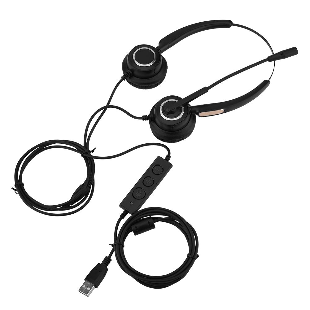 D-Bleutop Noise Cancelling USB Headset for Call Centers