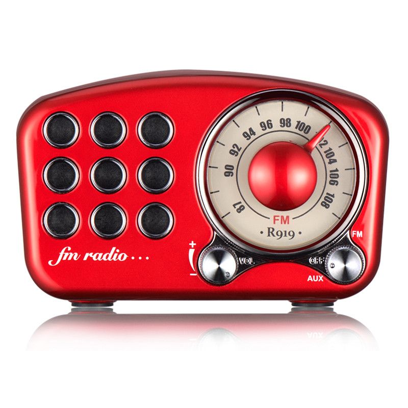 Altavoz Bluetooth retro mini Fuyin R919-B - Rosa