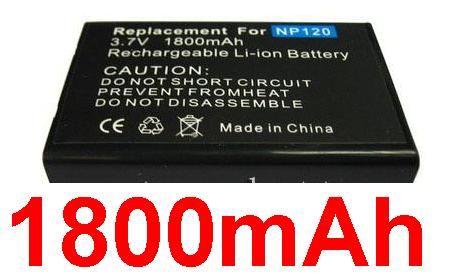 Batería Fujifilm NP 120 de 1800 mAh de ion de litio para FinePix F10, F10 Zoom, F11, F11 Zoom, M603 y M603 Zoom