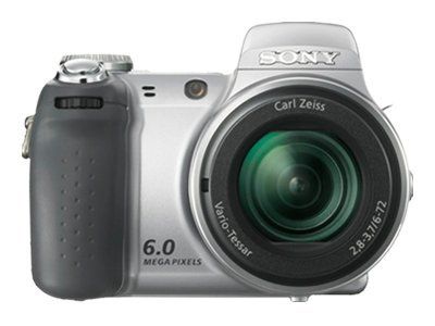 Appareil photo Sony CompactH2 - Numérique - Compacte - 6,0 MP - Zoom optique 12x - Objectif Carl Zeiss - Flash 32 Mo - Argent