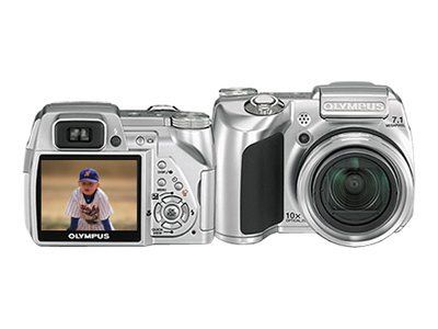 Olympus Compact Digital Camera - 7.1MP - 10x Optical Zoom - Silver
