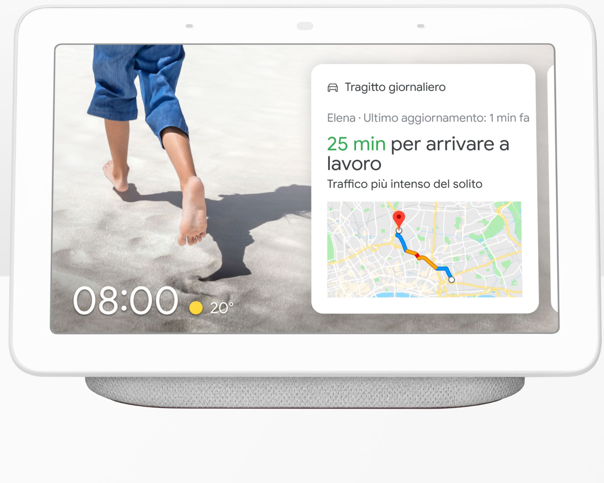 Google Nest Hub - Smart Home Assistant - Chalk White (GA00516DE)