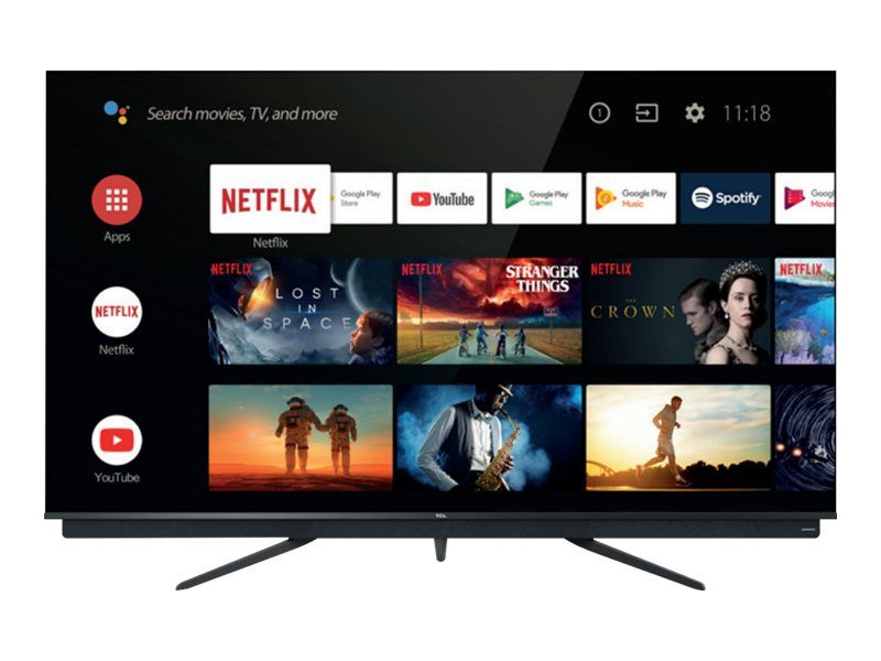TCL 65C815 - 65" - QLED Smart TV - Android TV - 4K UHD (2160p) 3840 x 2160 - HDR - Metallic Brush Titan