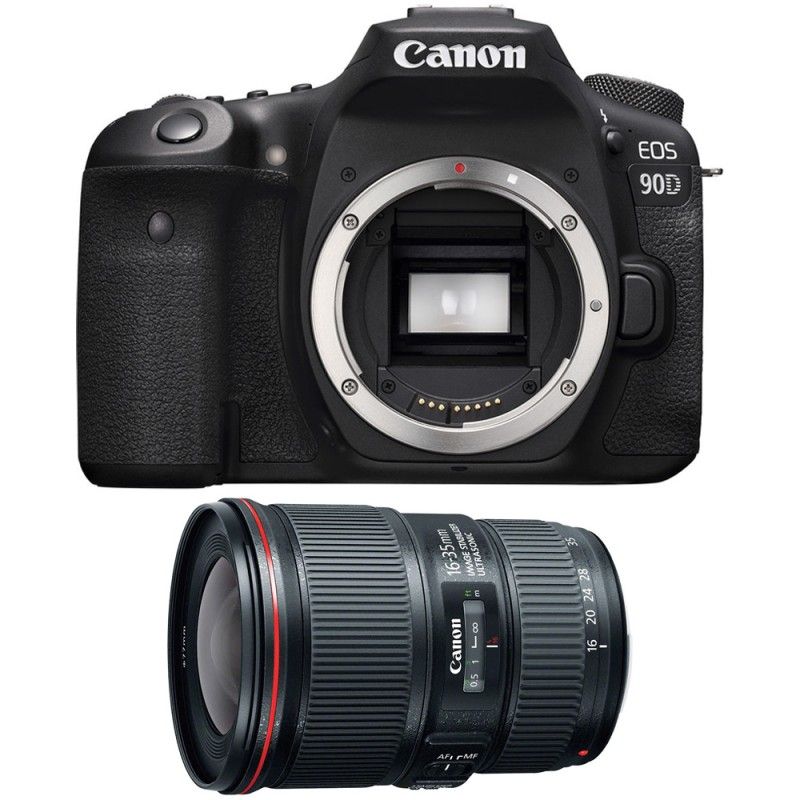 Canon EOS 90D + Objetivo EF 16-35 mm f/4L IS USM con Garantía de 2 Años