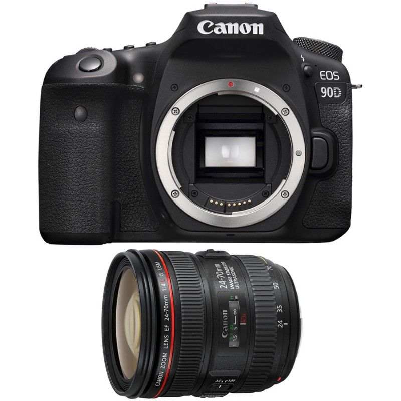 Canon EOS 90D + Objetivo EF 24-70mm f/4L IS USM con Garantía de 2 Años