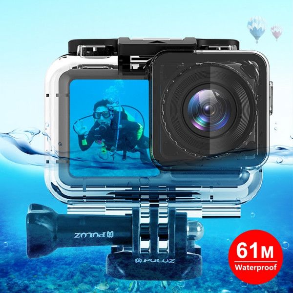 Étui étanche Wewoo pour caméra GoPro Osmo Action avec boucle de montage de base et vis