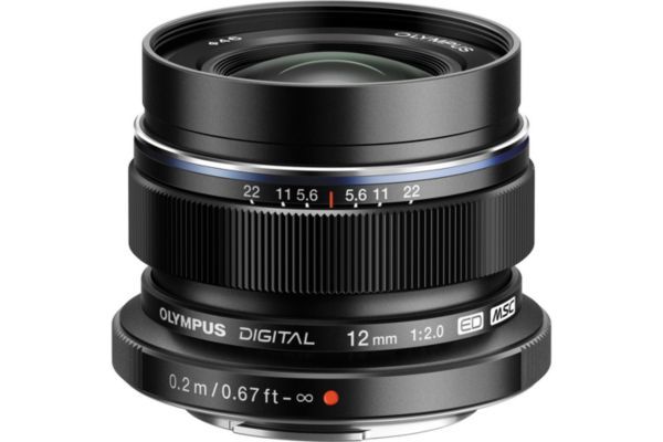 Olympus M.Zuiko Digital ED 12mm f/2 MSC Black Hybrid Lens