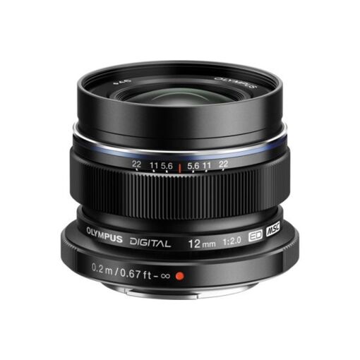 Olympus M.Zuiko Digital ED 12mm f/2 MSC Black Hybrid Lens