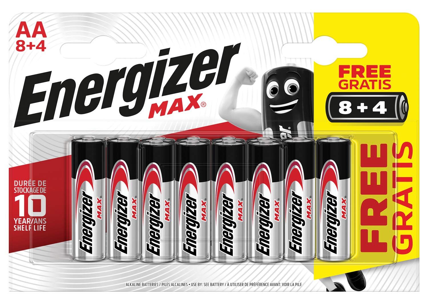 Energizer AAA Max Alcaline Batteries 12-Pack (LR03)