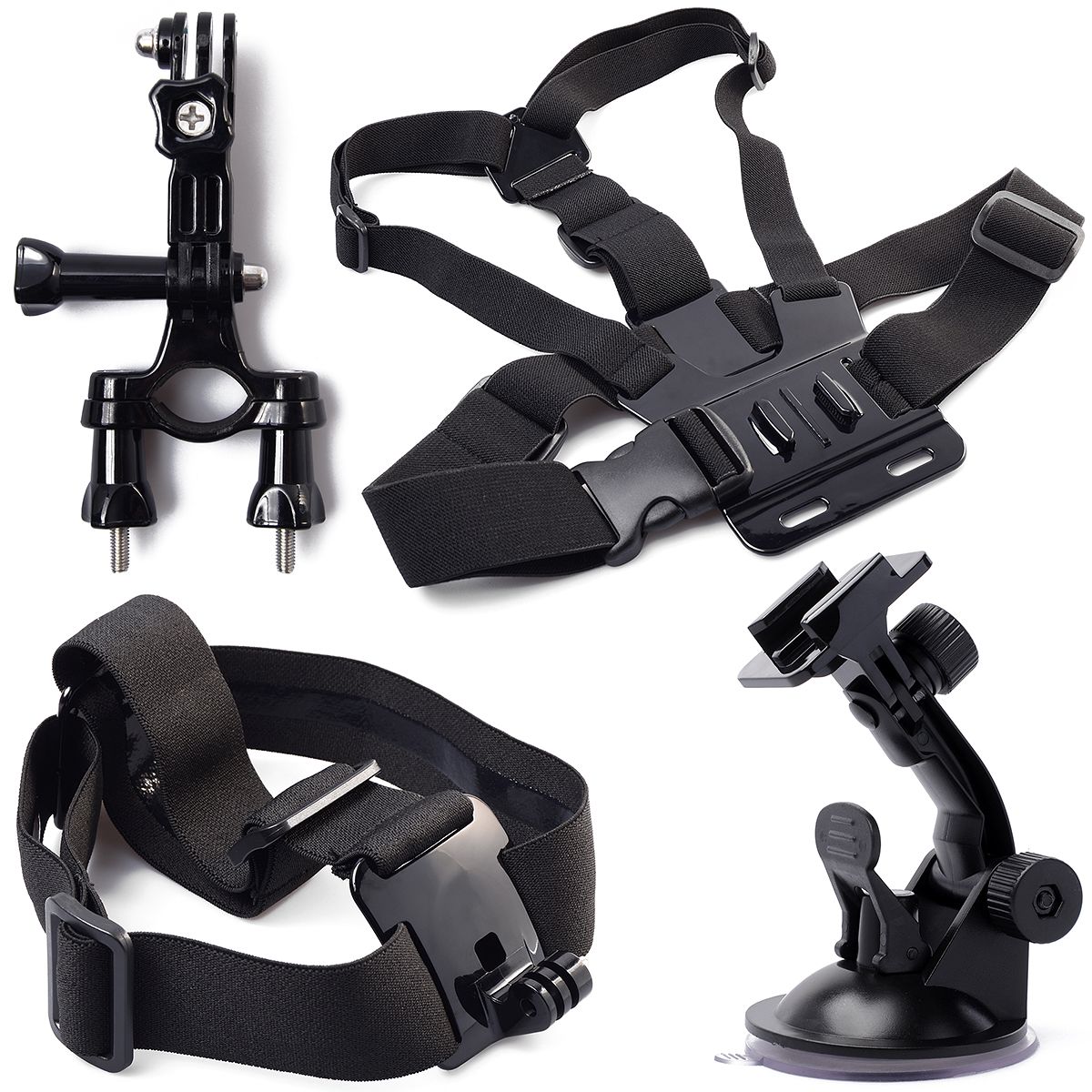 AngelBB® GoPro Handlebar Suction Cup Harness Chest Strap