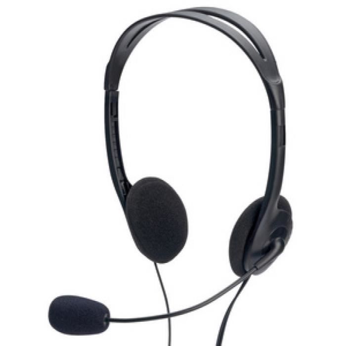 Ednet Filaire Headset with Volume Control