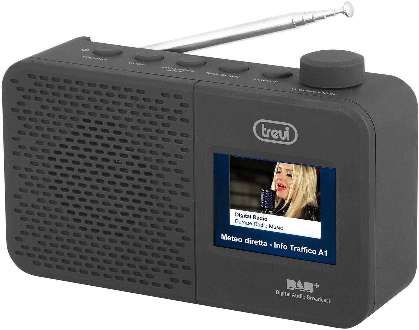 Trevi Digital Radio DAB/DAB+ with LCD Screen 795 R