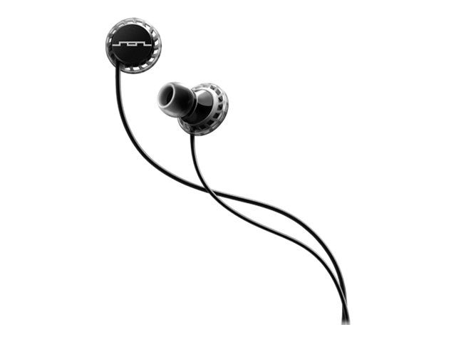 Sol Republic Relays (1-Button) - Wired Earbuds with Microphone - Black