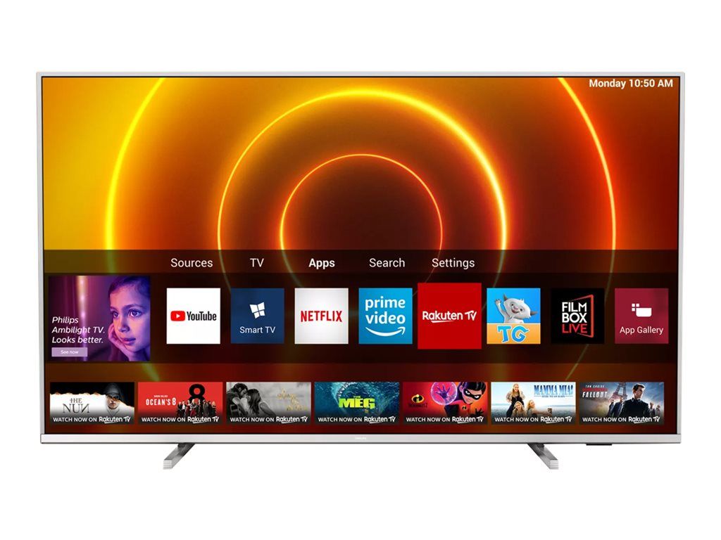 Philips 43PUS7855 - 43" LED Smart TV - 4K UHD (2160p) 3840 x 2160 - HDR - Silver