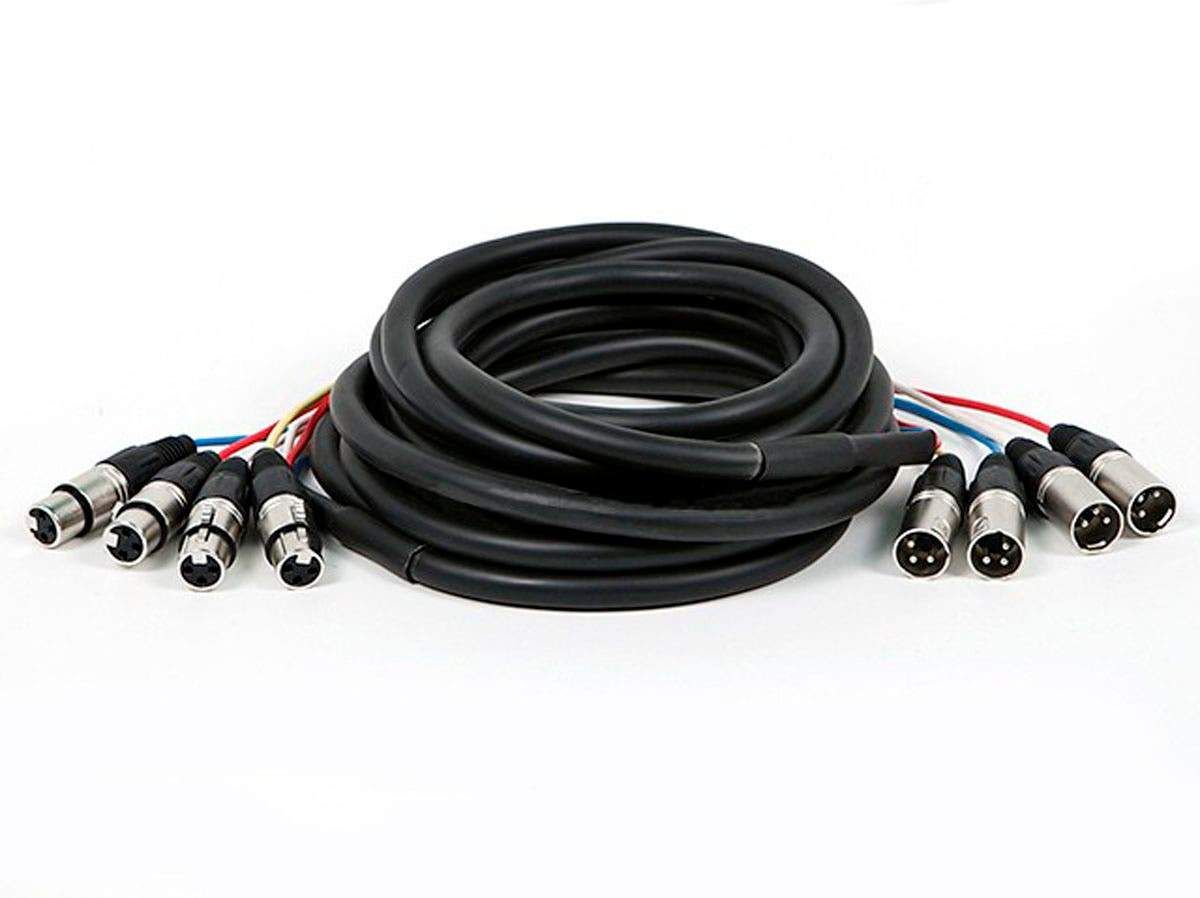 Monoprice 4-Channel XLR Male to Female Tressed Cable