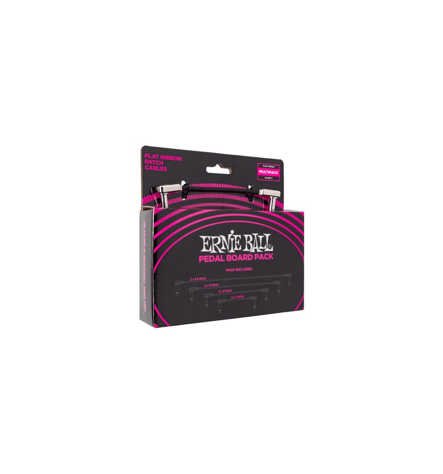 Ernie Ball 6224 - Instrument Cable Patch Pack (Angled and Straight)