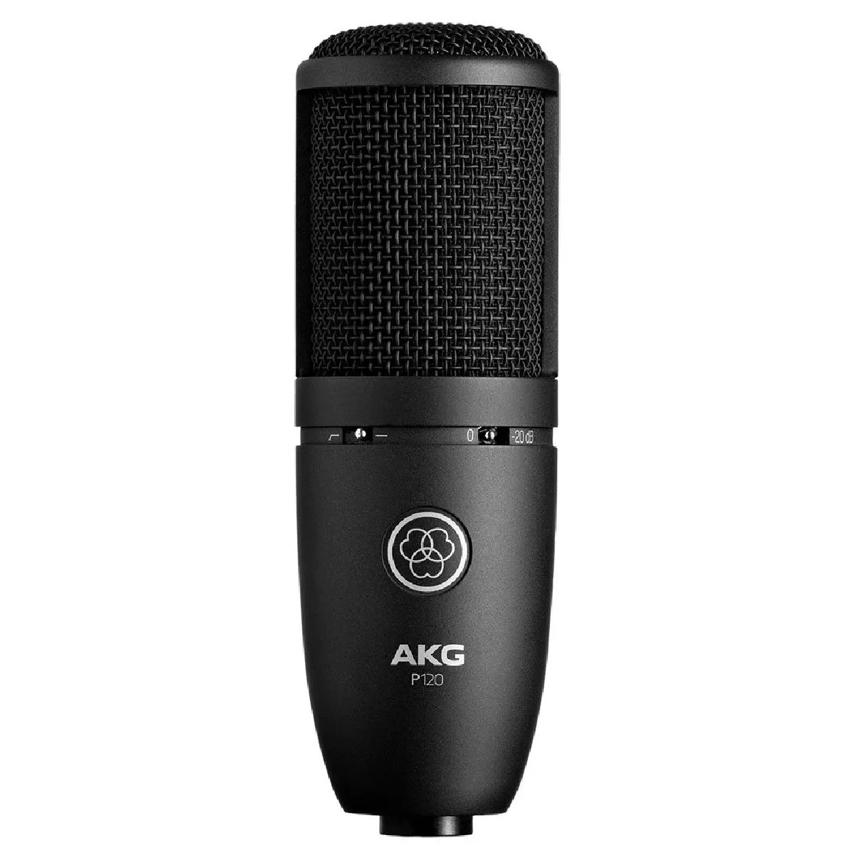 AKG P120 - Black - Electret Cardioid Microphone - Wired with Volume Control