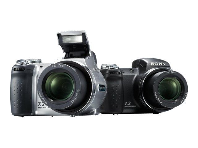 Sony CompactH5/S Digital Camera - 7.2MP - 12x Optical Zoom - Carl Zeiss Lens - 32MB Flash - Silver