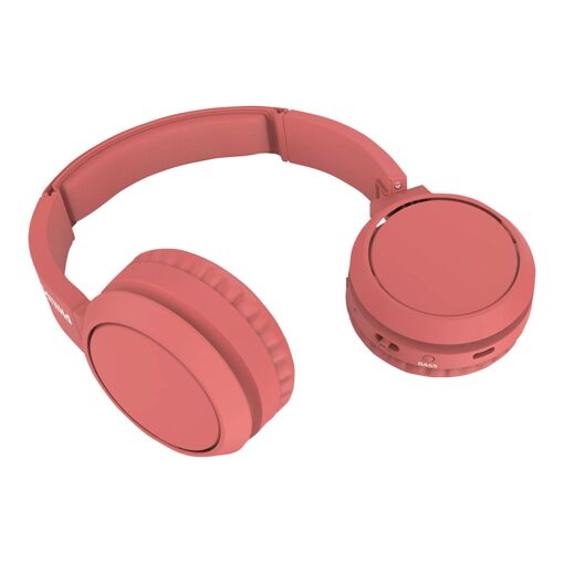 Philips TAH4205RD - Écouteurs sans fil Bluetooth sur oreille avec micro - Rouge