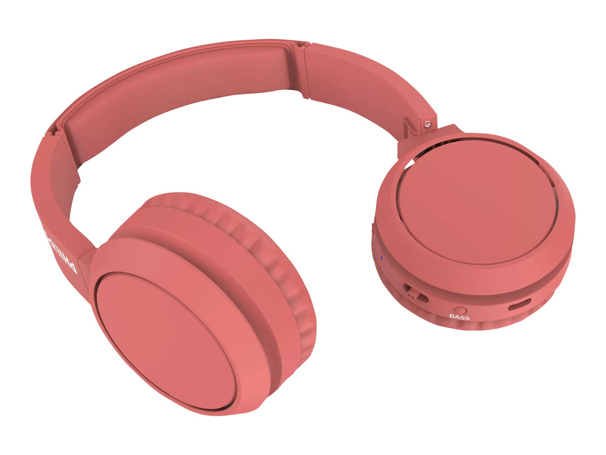 Philips TAH4205RD - Bluetooth Over-Ear Headphones with Microphone - Red