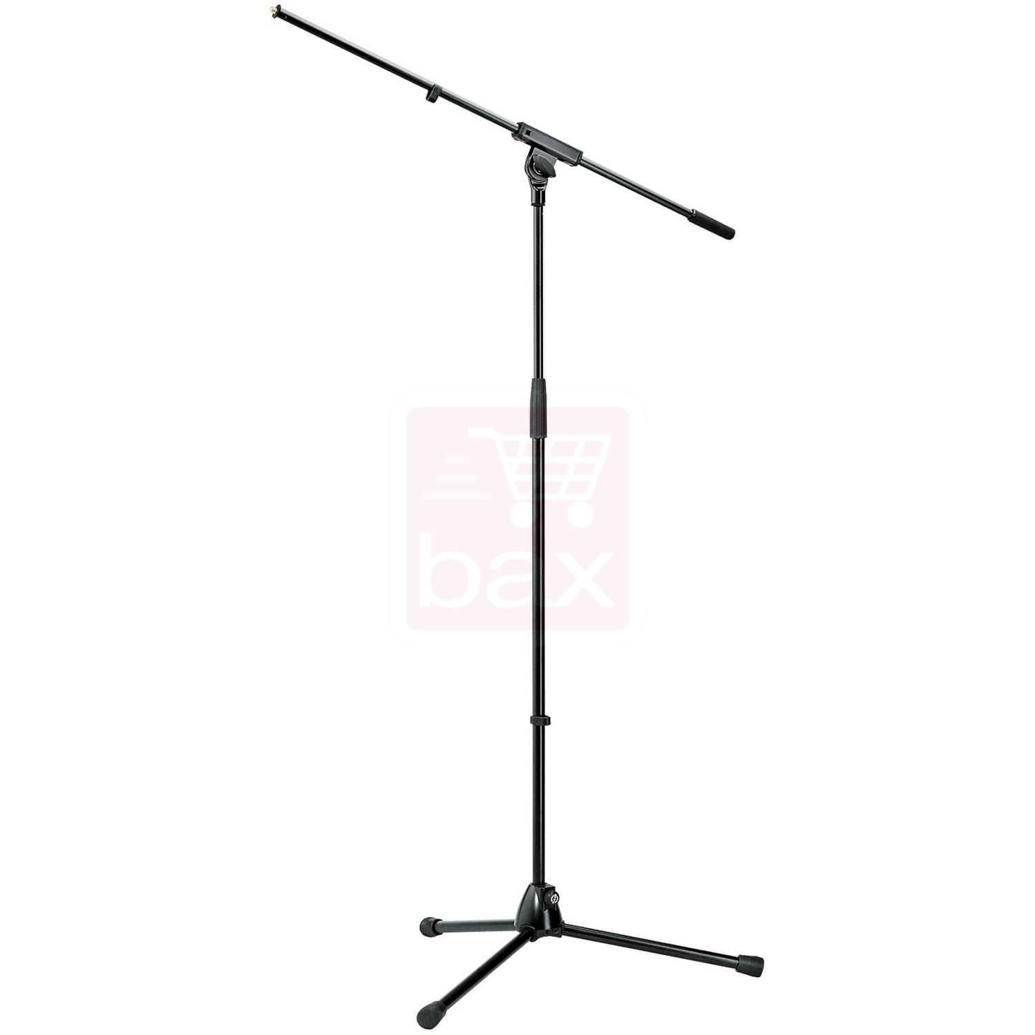 K&M 210/6 Microphone Stand with Boom Arm, Black