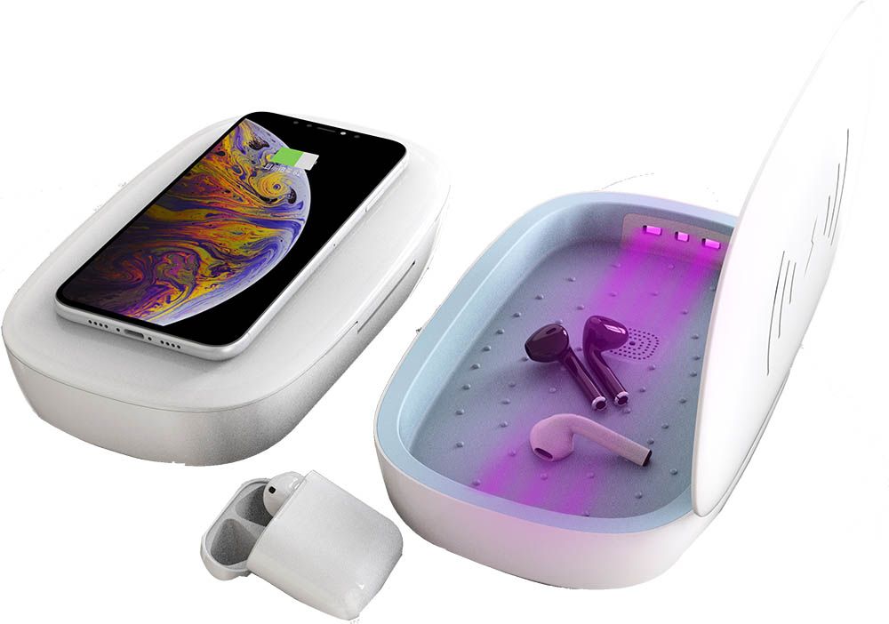 BIGBEN Connected UV Sterilizer - Wireless Charger & UV Disinfecter for Headphones & Phones