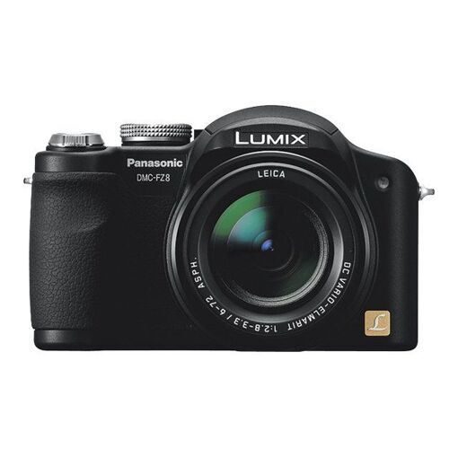 Cámara compacta Panasonic Lumix DMC-FZ8EG-K Negro - 7,2 MP, zoom óptico 12x, Leica