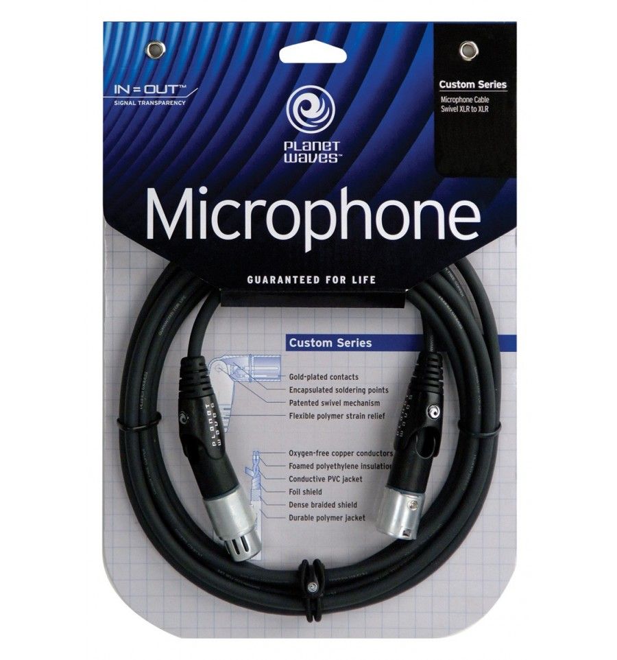 Planet Waves MS-10 XLR Cable - 3m Male to Female Swivel